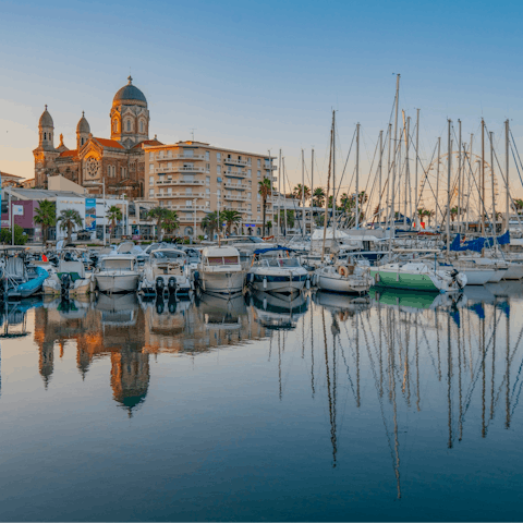 Discover the beauty of Saint-Raphael's waterfront, just a short drive away