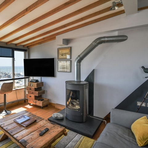 Sit by the log burner when the Dorset weather turns colder