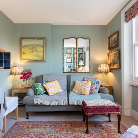 Spend a cosy evening at home or walk to a local restaurant