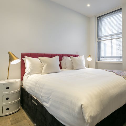 Wake up in the comfortable bedroom feeling rested and ready for another day of London sightseeing