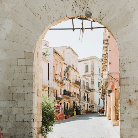 Get lost exploring Ortigia's historic streets