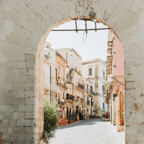 Get lost exploring Ortigia's historic streets