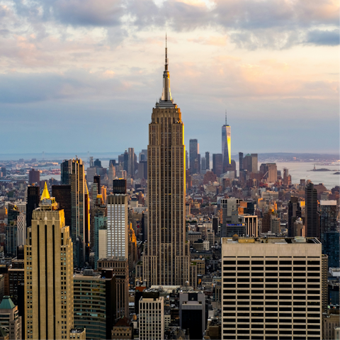 Admire the view from the top of the Empire State Building