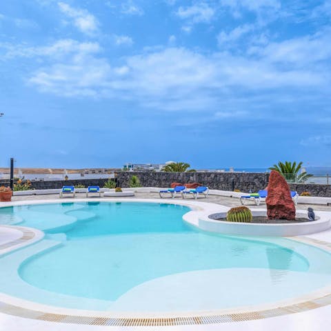 Spend serene days stretched out by the pool