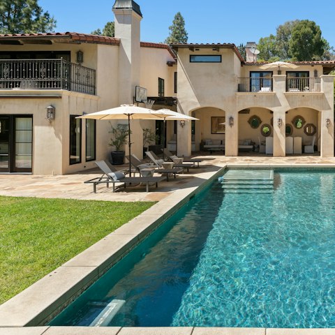 Lounge by the pool in between refreshing dips, or soak in the hot tub as the sun sets