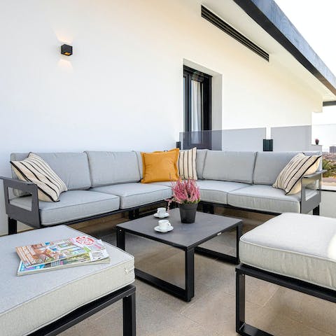 Sip cocktails on the terrace after a day of discovering