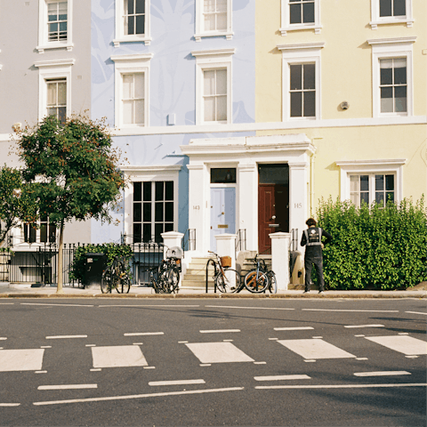 Saunter around trendy Notting Hill, within walking distance