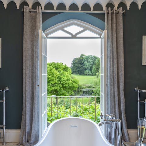 Soak in the views in this luxury bathtub