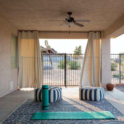 Get your zen on with some morning yoga