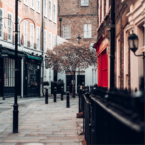 Discover one of London's best shopping districts – Soho, just a five-minute stroll away
