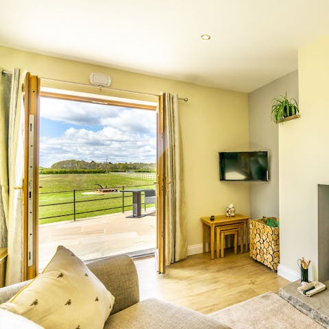 Enjoy beautiful views from your patio or living area, and take in the quiet of nature