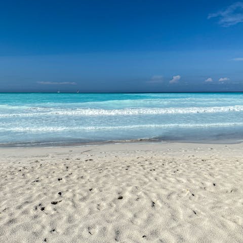 Spend the day at the beach in nearby Rosignano Solvay