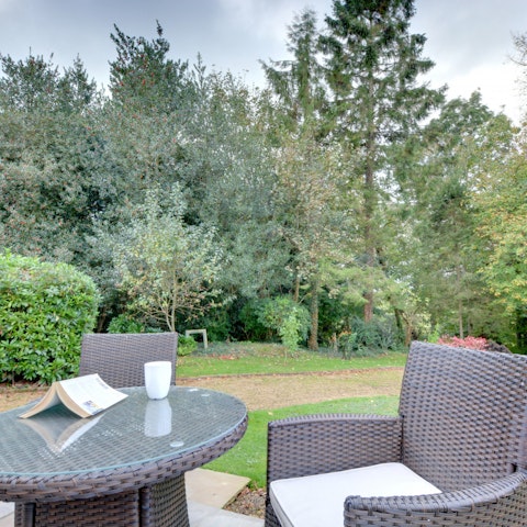 Dine alfresco in the garden when the sun shines
