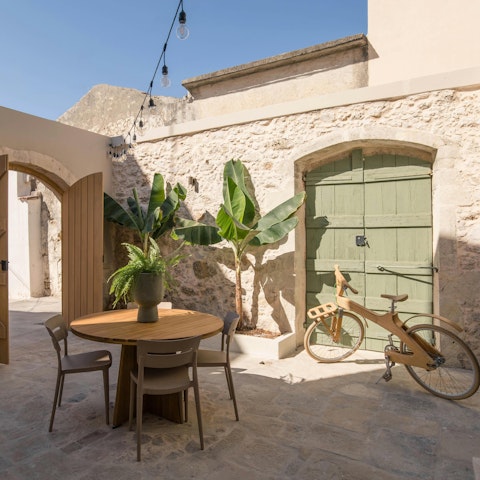 Enjoy peaceful moments in the private courtyard