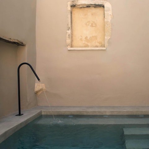 Cool off with a refreshing dip in the plunge pool