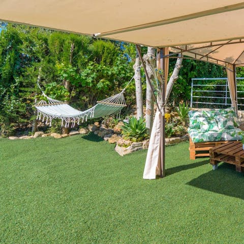 Grab a book and spend a sunny afternoon in the hammock