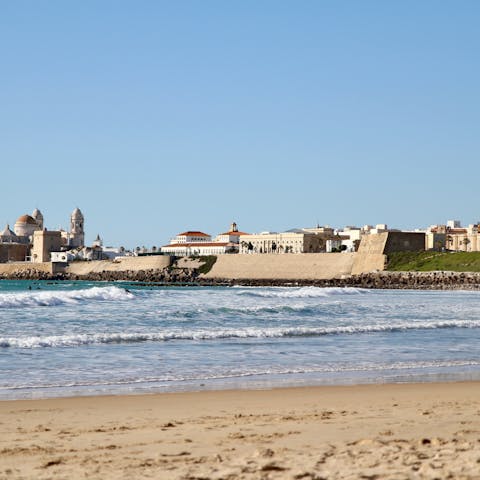 Explore the ancient city of Cádiz, home to pretty beaches and architecture