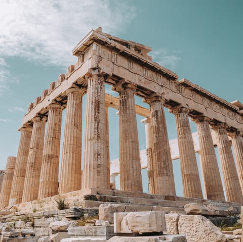 Stay in the heart of Athens, steps away from the city's fascinating historical sights, including the Acropolis