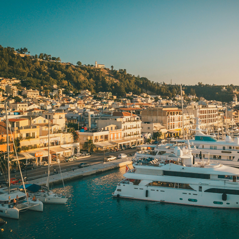 Spend the day exploring Zante, around a twenty-minute drive away