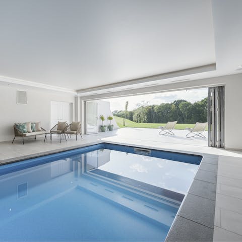 Relax in the luxurious indoor pool