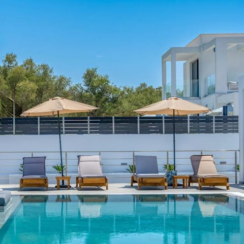 Find a wonderful sense of relaxation, lounging by your own private pool