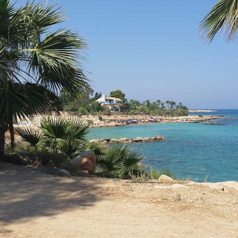 Go for a five-minute walk to Sunrise Beach