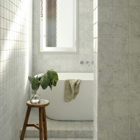 Soak your troubles away in the freestanding bath