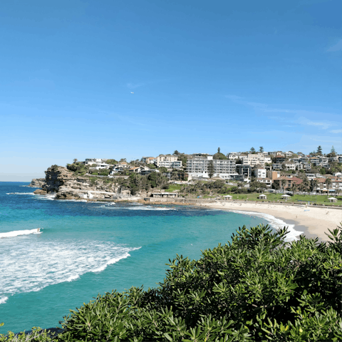 Stroll over to Coogee Beach, ten minutes away