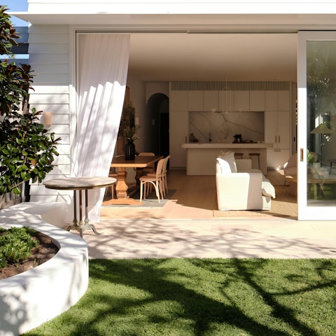 Savour the sunshine in the private garden