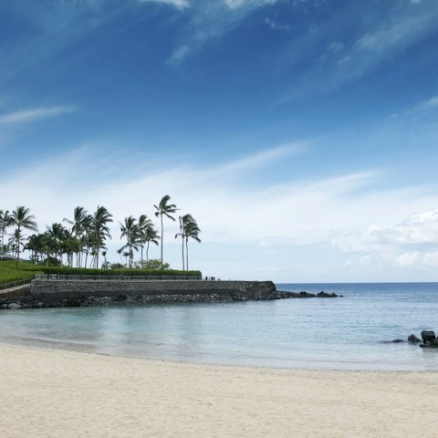 Sun yourself on Pauoa Bay Beach, a short walk away