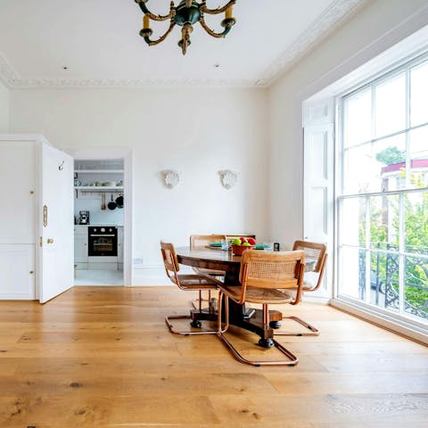 Tuck into a home-cooked breakfast or try one of the restaurants nearby