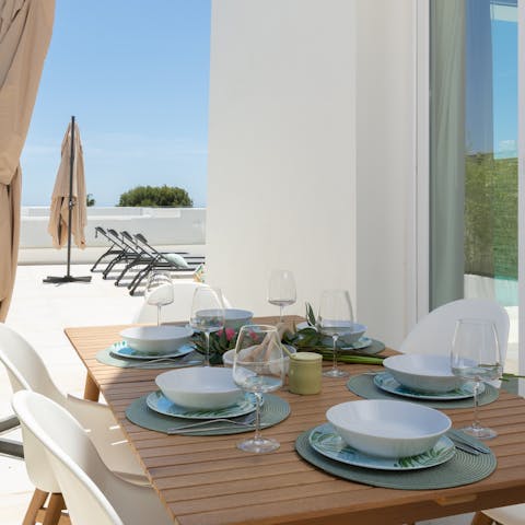 Fire up the barbecue and dine alfresco on warm summer days