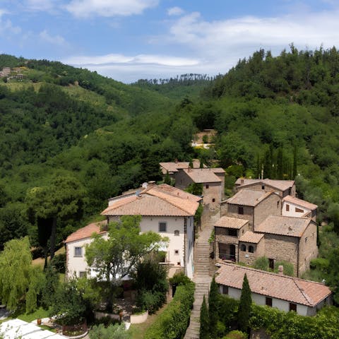 Stay on a historic resort dating back to the 13th century