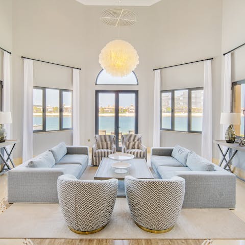 Spend some time as a group in the light-filled living room