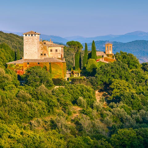 Live in a medieval watchtower on a sprawling estate