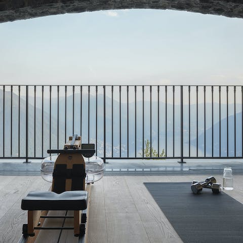 Be inspired by the views while working out in the gym