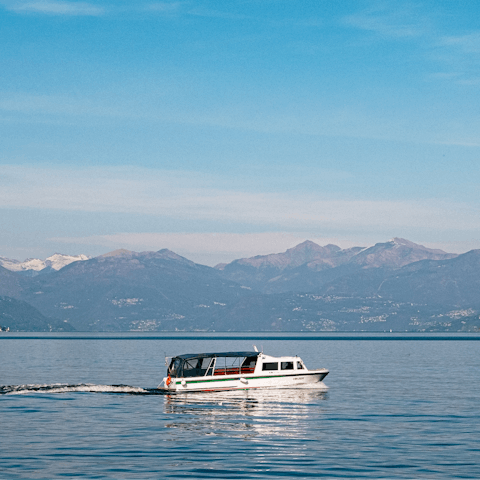 Take a boat trip and explore the majestic sights of Lake Como