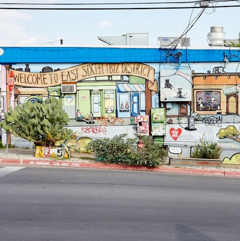 Browse East Austin's colourful street art