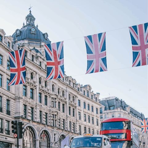 Embrace the buzz of central London – a short tube ride away