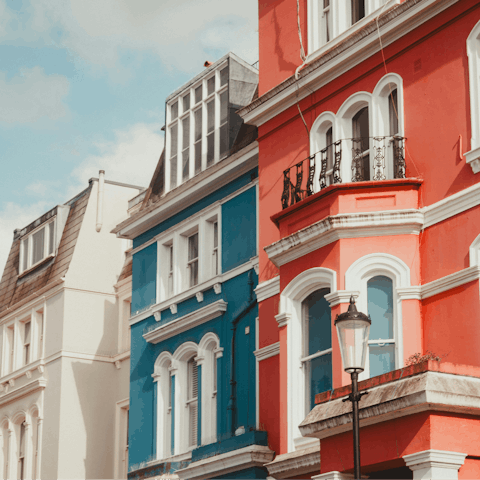 Explore the colourful streets of nearby Notting HIll