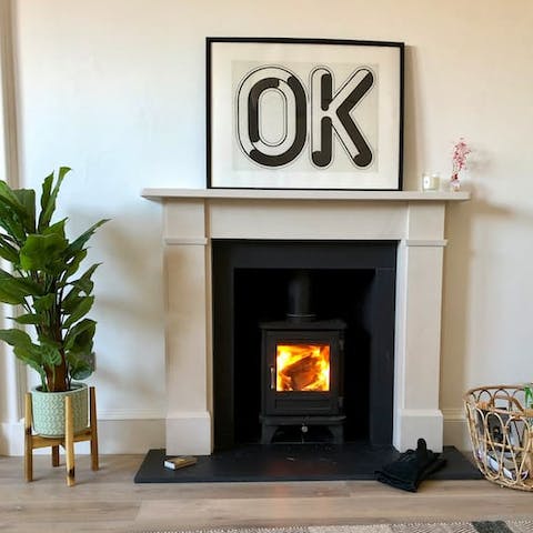 Cosy up around the crackling fire in winter months