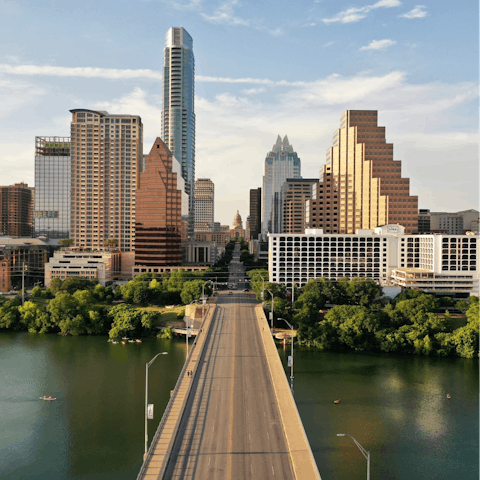 Stay in East Austin, a short walk from some of the best bars and restaurants in the city