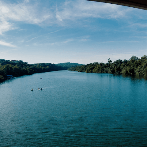 Have a drive over to the beautiful Lake Austin
