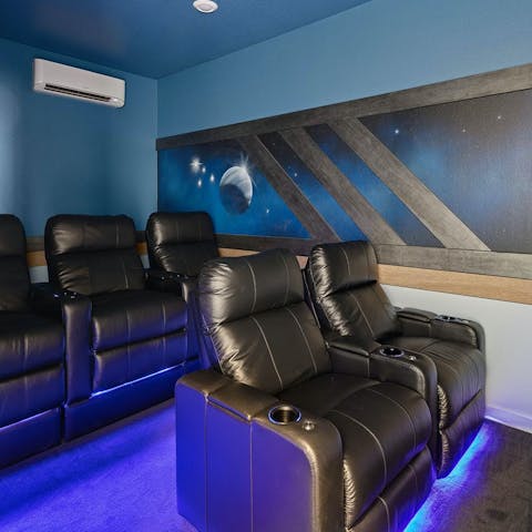 Throw on your favourite films in the home cinema