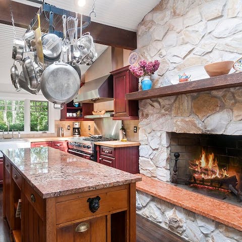 Cook up a feast on the six-burner stove