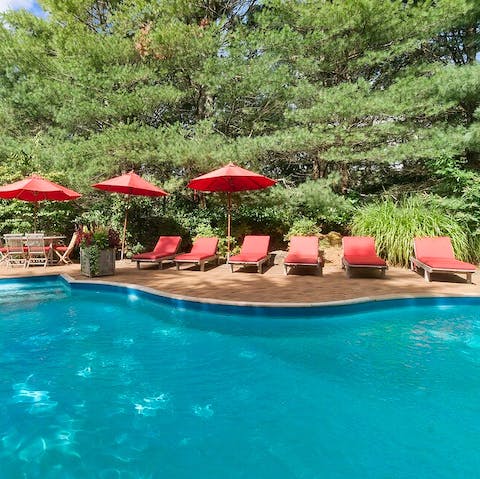 Fall in love with the heated saltwater pool