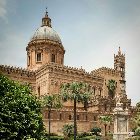 Visit the famous Palermo Cathedral, about a thirty-minute walk away