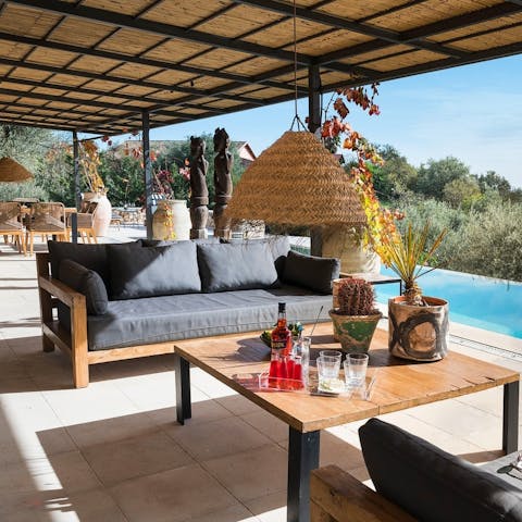 Gather on the terrace for alfresco Aperol spritzes