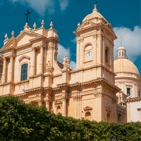 Spend the day in Noto, just 2km away