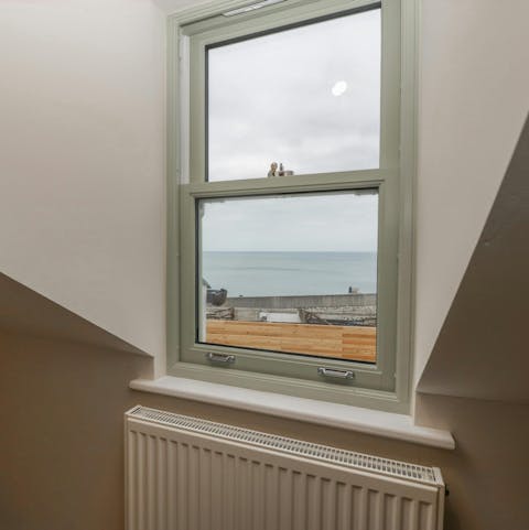 Admire the sea views from the third bedroom